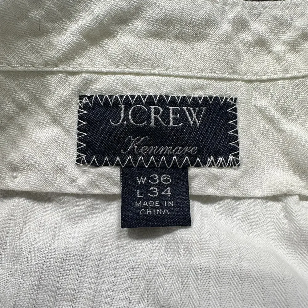 J Crew Kenmare Corduroy Pants Mens 36x30 Blue Trousers Duca Visconti Old Money